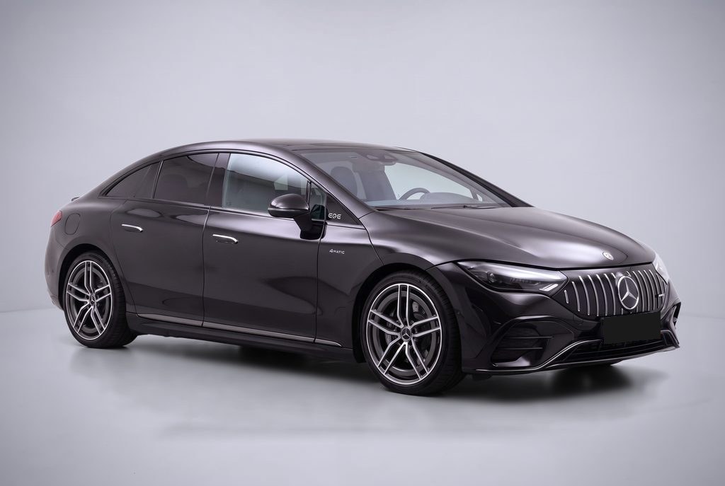Studio render of a Mercedes-AMG EQE 43